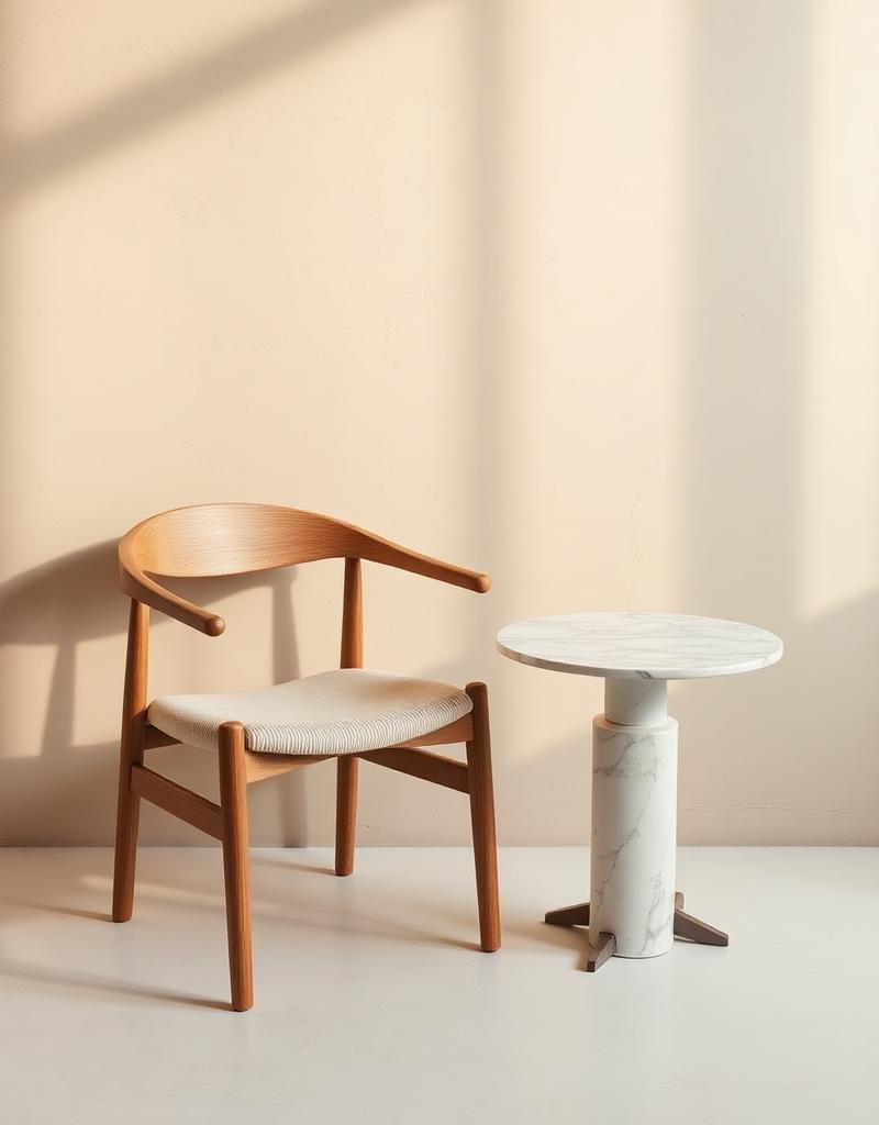 Ila Travertine Side Table